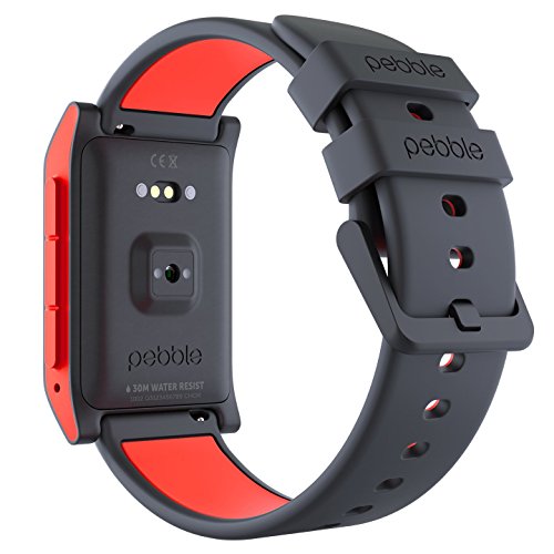 Pebble Heart Rate Smart Watch- Black/Flame in Bahrain Whizz