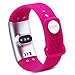 Diggro S1 Bluetooth Smart Bracelet Watch Wristband with Heart Rate and Blood Oxygen Monitor Sport Fitness Tracker Sleep Monitor for Android iOS, Rose Red