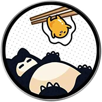 Premium Mounts and Stand, Expanding Stand Pop Grip Mount Socket for iPhone,Smartphones and Tablets - White Snorlax Gudetama