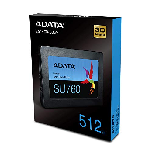 ADATA SU760 512GB 3D NAND 2.5 Inch SATA III Internal SSD (ASU760SS-512GT-C)