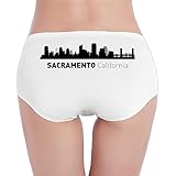 Womens Sacramento California City Silhouette Hipster Panty Underwear