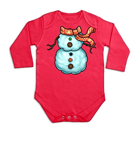 Snowman Head Costume Long Sleeve Baby Grow