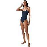 COTTON ON Women's One Piece Swimsuit (Tidal Navy/Black Crinkle, X-Large)