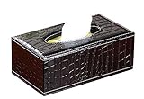 Cq acrylic Rectangular PU Leather Tissue Box Cover