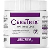 Ceretrix for Small Dogs - Vitamins, Minerals, L-Theanine, Ginkgo Biloba - Supplement for Cognitive Functioning - 60 Soft Chews