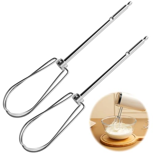 MILAKE 2 Pcs Hand Mixer Attachments Beaters Replacement Compatible with KitchenAid W10490648 and More, Universal Hand Mixer Replacement Beaters for Home Bakers, Chefs, and Culinary Enthusiasts