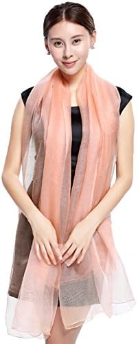 Double solid color silk scarves in autumn and winter Lady large shawls dual-use silk wild scarf-E One Size