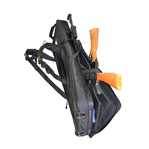 Explorer Rolling 3-Rifle Case, Black, 46 x 13.5 x 4-Inch