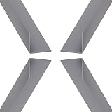 Virtual Plastics Plastic Corner Trim 15mm x 15mm 1m Grey PVC