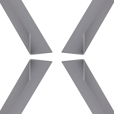 Virtual Plastics Plastic Corner Trim 15mm x 15mm 1m Grey PVC