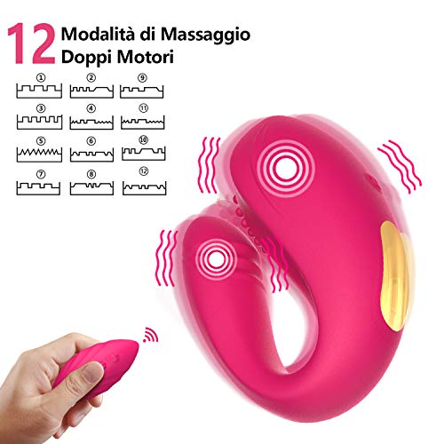 Vibratori-Sessuali-per-Donna-Vibratore-Realistico-Ovetto-Vibrante-Wireless-con-12-Potenti-Modalita-Due-Motori-Impermeabile-e-Facile-da-Pulire-Ricarica-Rapida-USB