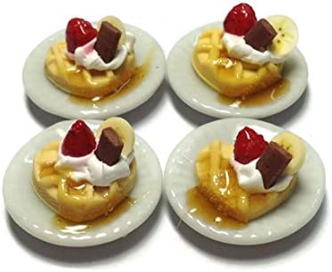 Sweetietiny Miniature Sweet -Waffle Heart -Dessert Supply Dollshouse Miniature MSW006