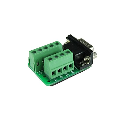 Swellder DB9 male Breakout Board to Screw Terminals, Connector Db9 Male