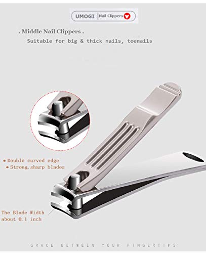 New Style Senior Nail Clippers Set 2-pack, Professional Grade Stainless Steel Manicure Cuticle Tools - Portable Travel Case, Fingernail Toenail Clipper for Men Women,Pedicure Cutter,Beauty Makeup Kit - Thumbnail 5