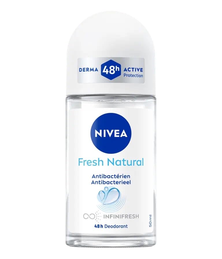 NIVEA Bola Fresh Natural 0% women's deodorant 48 hours effectiveness Long-lasting fresh armpit antiperspirant aluminum-free antiperspirant 1x 50ml || Packaging may vary