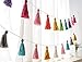 Mkono 2 Pack Cotton Tassel Garland Banner Colored Party Backdrop Ornament Wall Hangings Llama Decorations for Bedroom, Nursey Dorm Room, Birthday, Baby Shower