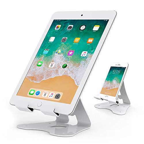 Beelta iPhone Stand, Android Cell Phone Stand, Tablet Stand for iPad (Up to 11 inch), Kindle E-Reader, Desk Accessories, White, BSC701W - Thumbnail 7