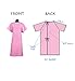 Classic Patient Medical Hospital Gown/Johnny Hospital Gowns 2pack - Many Colors to Choose from! Made in The USA (Pink)
