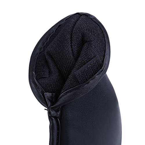 12pcs PU Leather Golf Club Iron Putter Head Cover Protecting Set Black Golf Sports Accessories Universal Irons Outdoor Golf - Black