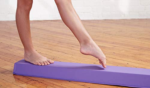 Springee 9ft Balance Beam - Extra Firm - Vinyl Folding Gymnastics Beam for Home - Purple - Thumbnail 3