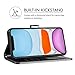 Innge phone Case for iPhone 11 (6.1 inch),for iPhone 11 Wallet Case with [Kickstand][Credit Card Slots],Wrist Strap PU Leather Flip Wallet Phone Case Cover for Girls Women/men,Black