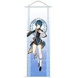 Flyshun Furina Wall Scroll Poster,Hanging Wall Art