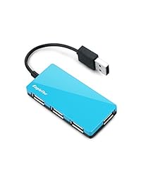 eagletec hub3639 USB 2.0, 4 Port Hub (Ultra Slim (Tamaño 9 mm), Azul