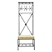 Southern Enterprises Entryway Bench and Storage Rack - 72.5