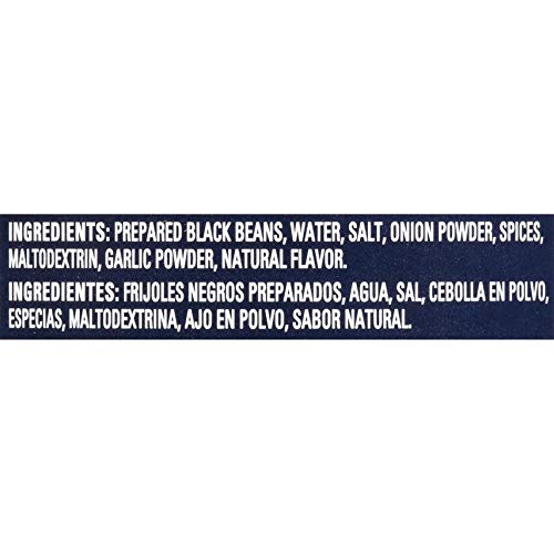 BUSH’S CANNED SEASONED RECIPE BLACK BEANS (PACK OF 1), GOOD SOURCE OF PLANT-BASED PROTEIN, GOOD SOURCE OF FIBER, FAT FREE, GLUTEN FREE, 15 OZ