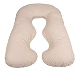 Leachco Back N Belly Chic Body Pillow Replacement Cover - Beige Swirl (Cover Only)