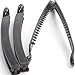 10pc Black Side Hair Banana Clip Gear Teeth Grip Comb 10cm Tool Diy NEW