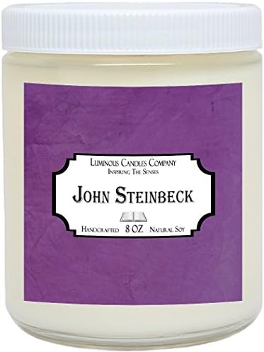 Scented Candle - John Steinbeck - 8 oz Book Candle - Literary Gift - Writers Gift - Library Decor By Luminous Candles Company