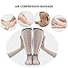 Naipo Leg Air Compression Massager Cordless Battery Operated for Foot and Calf Massage Leg Wraps with 3 Intensity Levels 2 Modes Controller - Grey