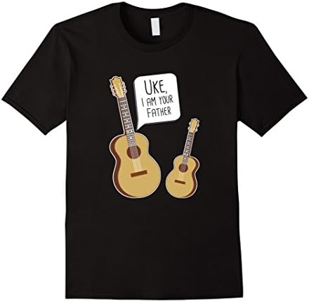 Mens Uke I Am Your Father - Funny Guitar and Ukulele Shirt XL Black