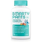 SmartyPants Prenatal Complete Daily Gummy Vitamins: Gluten Free, Multivitamin &amp; Omega 3 Fish Oil (DHA/Epa Fatty Acids), Folate (methylfolate), Vitamin D3, Non- GMO, 120 Count (20 Day Supply)