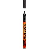Molotow ONE4ALL Acrylic Paint Marker, 2mm, Signal Black, 1 Each (127.212)