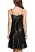 Avidlove Women\'s Nightshirts Satin Chemises Slip Sleepwear,Black (FBA),X-Large