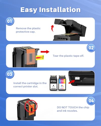 INK4U PG-575XL CL-576XL Compatible Cartridges for Canon 575 576 PG575 XL CL576 XL Compatible for PIXMA TR4755i TR4756i TS3752i TS3751i TS3550i TS3551i TS3750i TR4751i PrintPrintPrinters