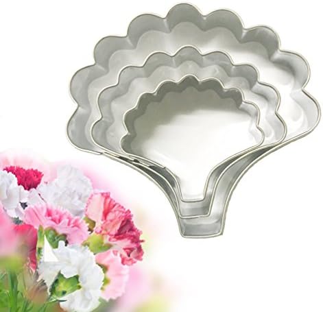 Carnation Cutters Cake Flower Petal Cutter 3Pcs/Set,Ubaker Cake Cookie Sugarcraft Fondant Toppers Decorating Tools for Mother's Day Stainless Steel