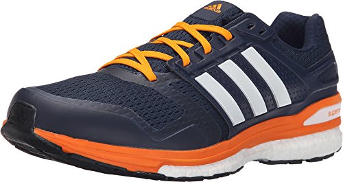 adidas Men's Supernova Sequence 8 Boost, Navy/Orange, 8 D