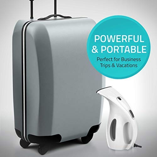 Steamer for Clothes [2020] 220ml 7-in-1 Powerful Multi Use: Clothes Fabric Portable Wrinkle Remover-Clean-Sterilize-Sanitize-Refresh-Treat-Defrost Garment/Home/Kitchen/Bathroom/Car/Travel - Thumbnail 6