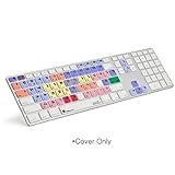 Logickeyboard Avid Media Composer Apple Aluminum Keyboard Skin | Shortcut Silicone Keyboard Cover for Avie Media Composer 4 - 8