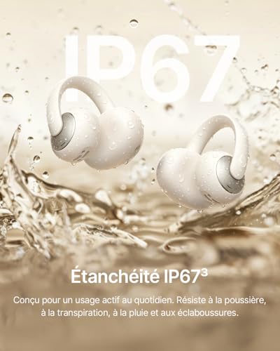 Baseus MC2 Clip-On Free Ear Headphones with CloudComfort 2.0, Hi-Res Audio, LDAC, SuperBass 3.0, Bluetooth 6.0, 4 Mic with AI for Innodal Calls, 55 Hours of Battery Life, IP67, Lightweight 5g