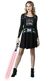 Star Wars I Am Vader Long Sleeve Juniors Skater Dress (Medium)