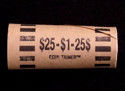 Preformed Coin Wrappers for 25 SMALL DOLLARS $25 Bag of 100