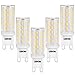 LEDGLE 6W G9 LED Light Bulbs,60W Halogen Equivalent, 54LEDS,420lm,Daylight White, 6000K, No-Flicker, Non-dimmable,Wide Beam Angle for Home Lighting,5 Pack