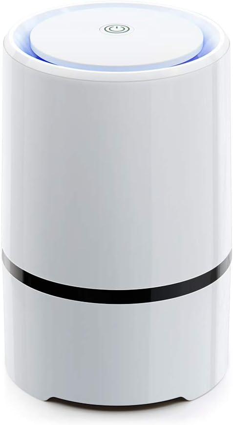 Ansbell Air Purifier,Air Ionizer with True HEPA & Active Carbon Filters,Portable Air Purifier For Home Desktop USB Cleaner For Remove Cigarette Smoke,Dust,Pollen,Odors(Air Purifier)
