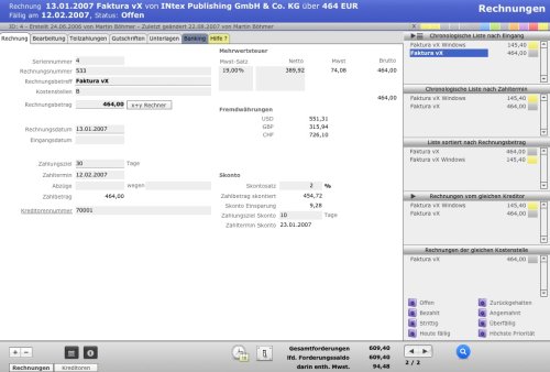 Intex Rechnungen Vx Mac Os X Version 7 Amazonde Software