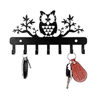 Sehaz Artworks Decorative metel Wall Hooks for Keys | 7 Hook Owl_Tree Wall Rack | Hooks Rack/Holder for Kitchen Utensil | Wall Mounted Key Holder Key Rack Key Hanger | Bathroom Towel Hooks | Hat Rack