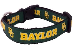 PRO SPORT BRAND College Dog Collar (Medium, Baylor)